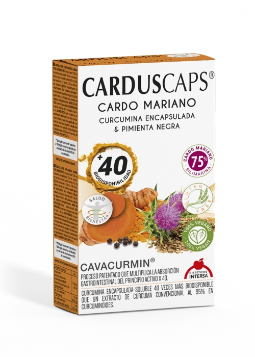 CARDUSCAPS®  Cardo Mariano Activo, Cúrcuma Biodisponible